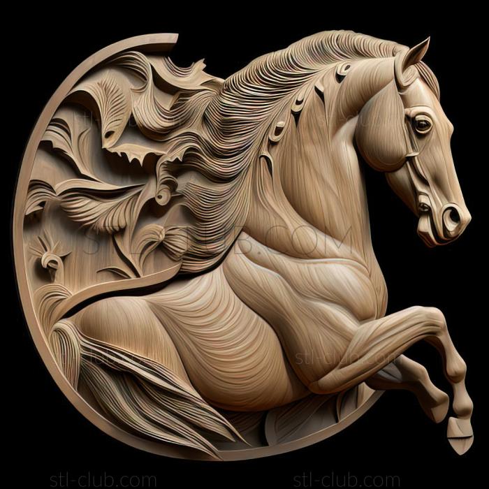 3D model st Kashmir horse famous animal (STL)